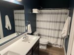 Freshen Up and Get Ready for a Day of Fun in Retreat on Preserve`s Immaculate Bathroom